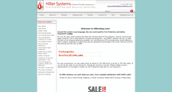 Desktop Screenshot of hillershop.com